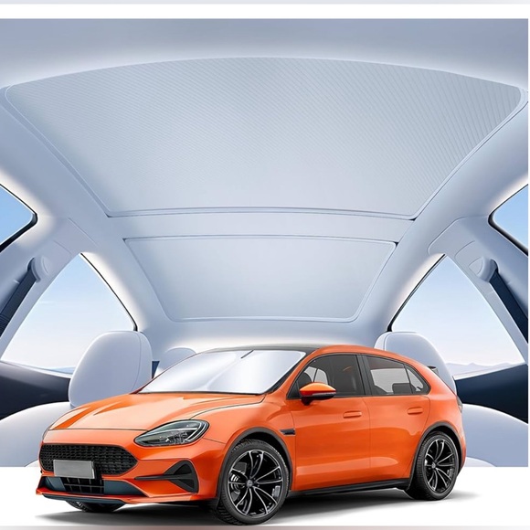 Sunshade Roof Compatible for Tesla Model 3 2017-2024, Blocks 99% UV, 3PCS Grey - Picture 2 of 6